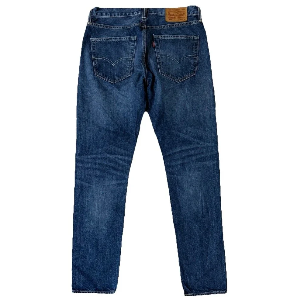 Levi’s 512 Mens 32x32 Slim Taper Jeans Blue Denim Stretch Red Tab 5 Pocket Pants
